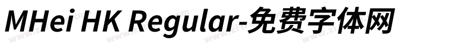 MHei HK Regular字体转换